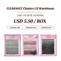 USD110 gets 20 boxes Clusters (USD5.50 / box)