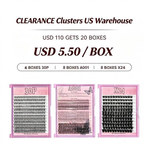 USD110 gets 20 boxes Clusters (USD5.50 / box)