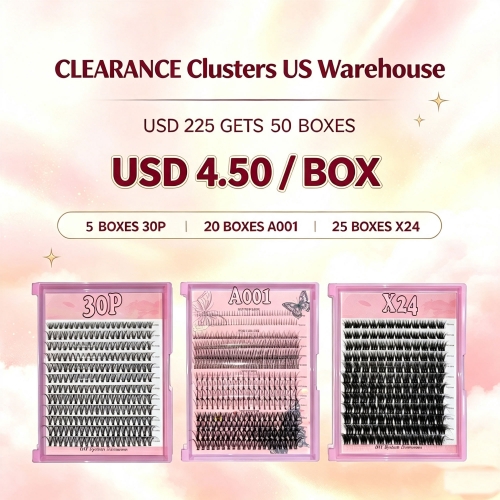 USD225 gets 50 boxes Clusters (USD4.50 / box)