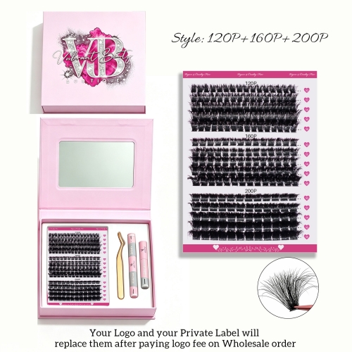 “120P+160P+200P” MEGA Volume Clusters 10mm to 18mm