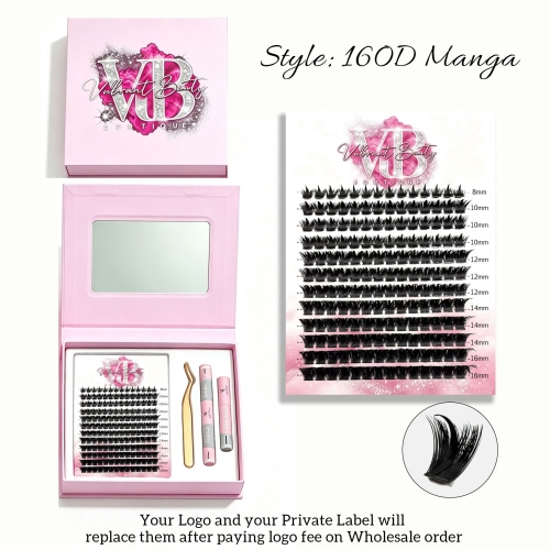“160D Manga” Anime Clusters 8mm to 18mm