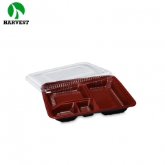 Eco 4 compartments beno leakproof plastic disposable lunch box