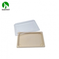 Harvest EG-1.5 Biodegradable Compostable Fiber Pulp To Go Sushi Box