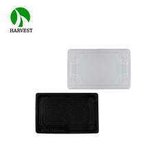 Harvest PLA-07 Wholesale Biodegradable Black PLA Sushi Food Tray