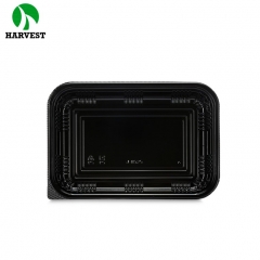 Plastic food take-out box black sushi packaging