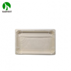 Harvest EG-1.5 Biodegradable Compostable Fiber Pulp To Go Sushi Box
