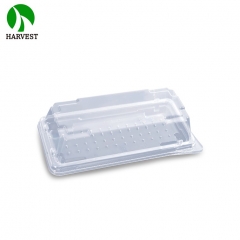 HE1-4 RPET PET Recyclable and Recycled Disposable Sushi Tray