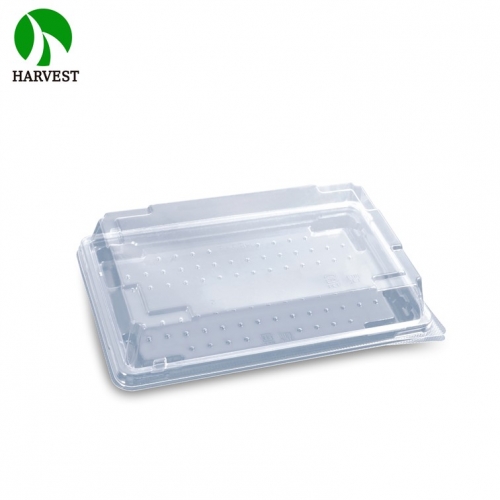 HE2-5 RPET PET Recyclable and Recycled Disposable Sushi Tray