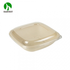 48 oz Eco friendly disposable pulp catering clear large salad bowls
