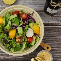 Harvest CR24 Sustainable Compostable Fiber Pulp Salad Bowls