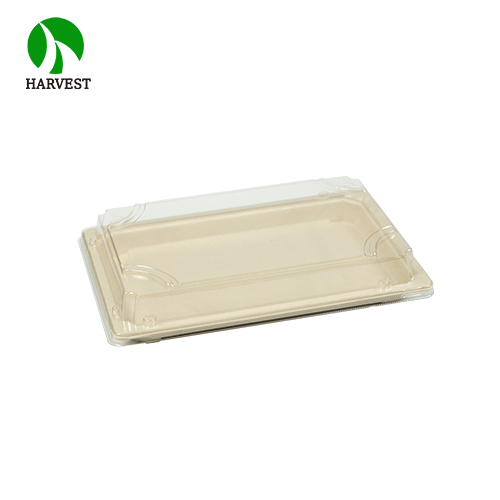 Harvest EG-1.5 Biodegradable Compostable Fiber Pulp To Go Sushi Box