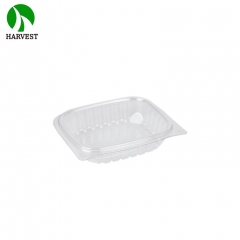 HC-08 8 Oz PET Plastic Disposable Lid-Hinged Clamshell Container