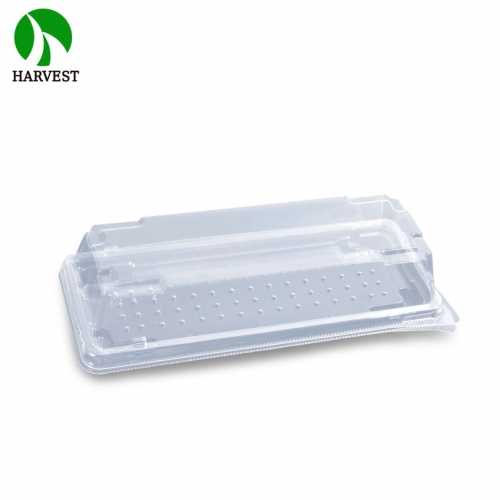 HE1-5 RPET PET Recyclable and Recycled Disposable Sushi Tray