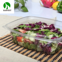 Harvest Disposable OPS Salad Cookies Fruit Bowl Container With Lid