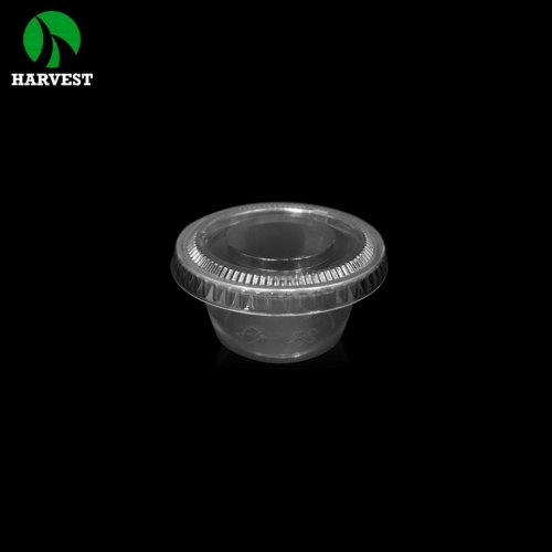 Plastic disposable sauce packaging deli cups