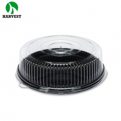 Disposable clear plastic baking cake box with lid