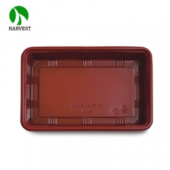 Microwave Plastic Rectangular Food Container Tray Set For Restaurant