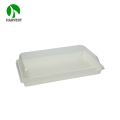 PR-07 Disposable Cardboard Paper Sushi Tray With Plastic Lid