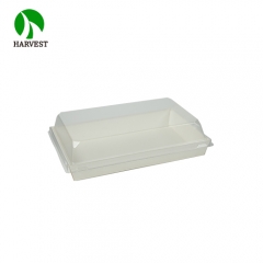 PR-05 Disposable Cardboard Paper Tray With Plastic Lid