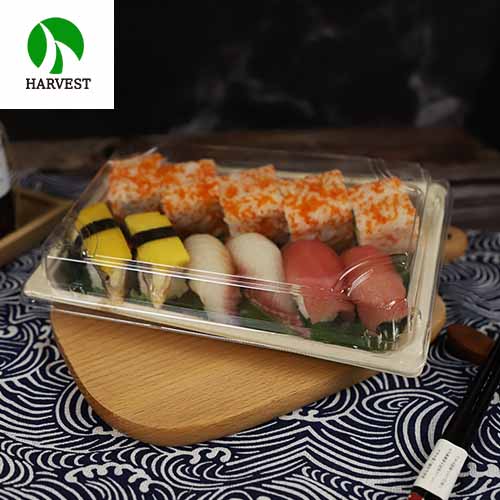 Harvest EG-2.0 Biodegradable Compostable Fiber Pulp Sushi Packaging