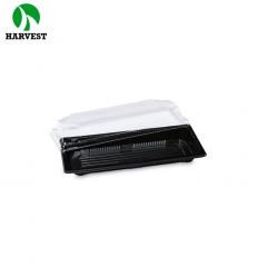 Harvest HPT-02 Rectangular PET RPET Plastic Sushi Containers