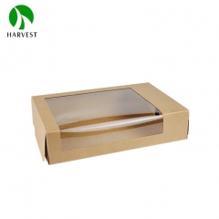 PCW-09 Large Kraft Paper Food Box With Window