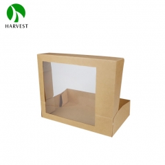 PCW-07 Medium Kraft Paper Food Box With Window