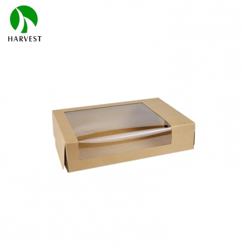 PCW-07 Medium Kraft Paper Food Box With Window