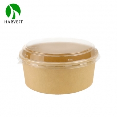 KR1632 165mm 1000ml Kraft Paper Bowl