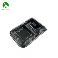 3-Compartments Plastic Bento Food Box - DC-1008-3