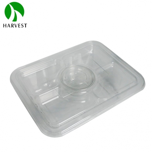 Harvest Food Packaging | HS Series Double Layer Food Container, Salad ...