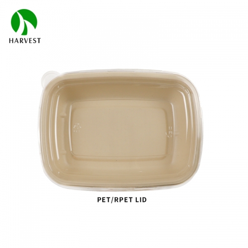 Harvest Food Packaging  CR Rectangle Series Biodegradable Food Container,  Compostable Food Container, Sustainable Food Packaging