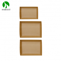 Kraft Paper Food Box with Clear Lid - PR Series