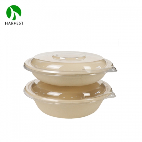 CR圆碗系列 八寸圆形竹浆环保沙拉餐碗