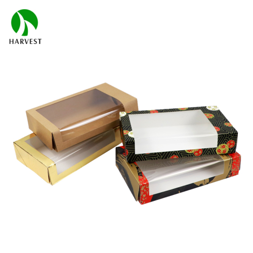 Kraft Paper Sushi Box with Window - PCW Series