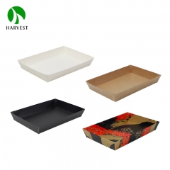 Kraft Paper Sushi Box With Clear Lid - PR Series