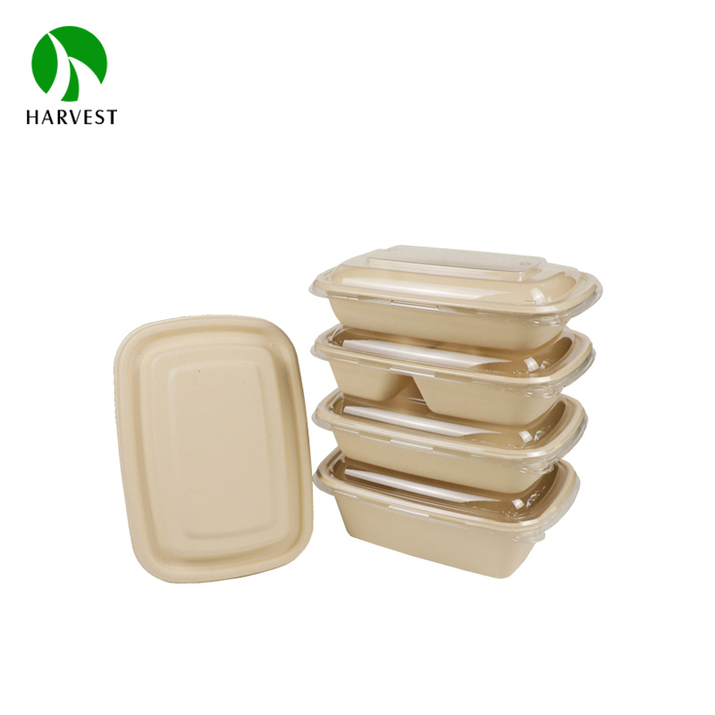 Harvest Food Packaging  CR Rectangle Series Biodegradable Food Container,  Compostable Food Container, Sustainable Food Packaging