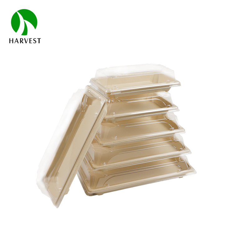 Harvest EG-1.0 Biodegradable Compostable Fiber Pulp Sushi Container