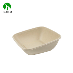 7" 8" Square Pulp Food Bowl With Slope - CBS Series