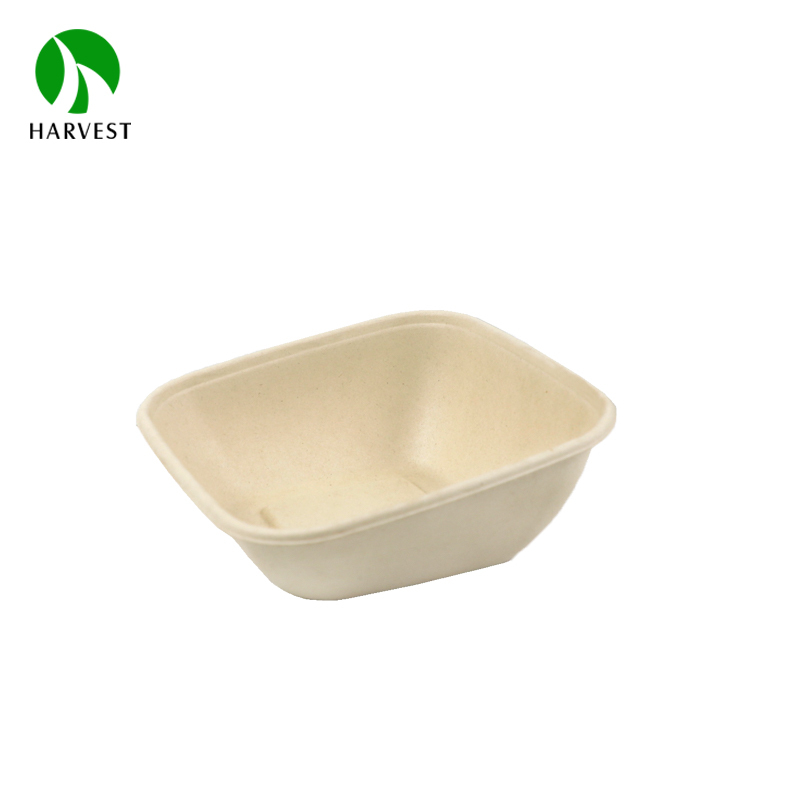 7" 8" Square Pulp Food Bowl With Slope - CBS Series