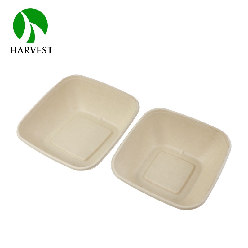 7" 8" Square Pulp Food Bowl With Slope - CBS Series