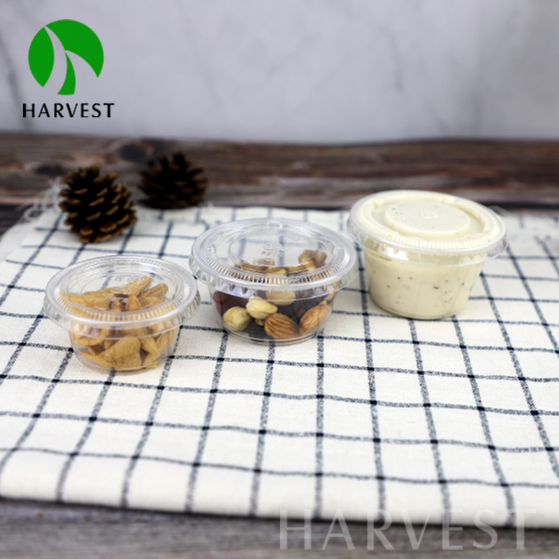 Plastic disposable sauce packaging deli cups