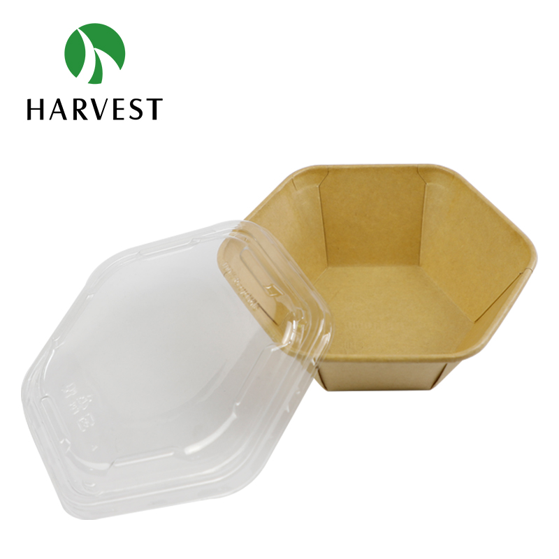 Hexagon Paper Salad Container - PHH Series