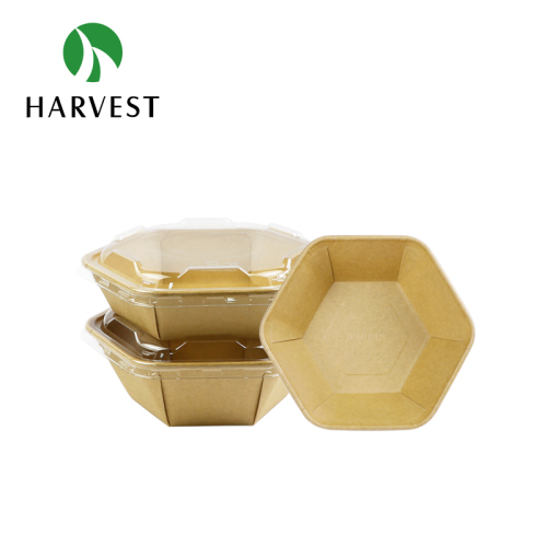 Hexagon Paper Salad Container - PHH Series