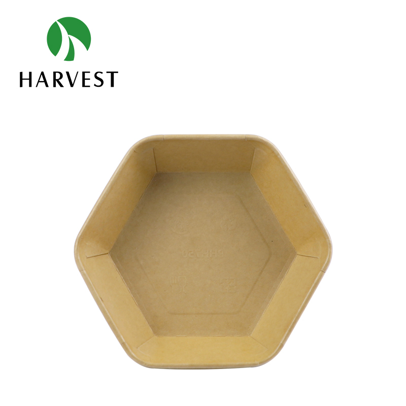 Hexagon Paper Salad Container - PHH Series