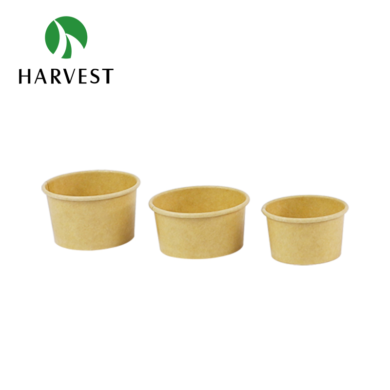 Kraft Paper Sauce Cup With Lids - KR Series