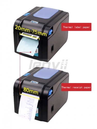 3in/80mm Thermal Label Printer with Automatic Peele USB or