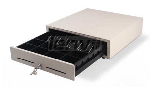 LENVII KER-410 Cash Drawer, Money Box, Double-Decker Three Stages