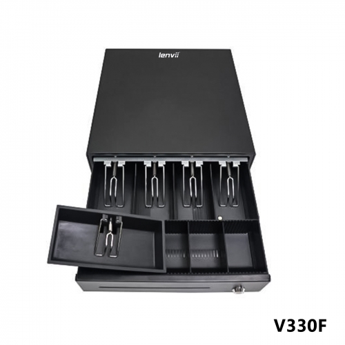 LENVII V330F Cash Drawer Black