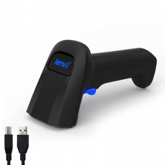 Lecteur Code Barre Sans Fil Bluetooth 1D/2D QR LENVII – 3-en-1, 100m Portée, Batterie 2200mAh, IOS/Android/PC